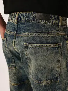 Kook N Keech Men Urban Edge Boyfriend Fit Faded Cargo Jeans