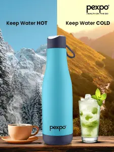 Pexpo Infinity Blue ISI Certified Thermosteel Hot & Cold Turkish Flask Water Bottle 500ml