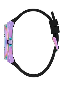 GUESS Women Printed Dial & Bracelet Style Straps Analogue Watch GW0620L4