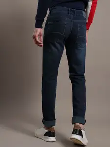 Turtle Men Narrow Tapered Fit Light Fade Clean Look Cotton Stretchable  Jeans