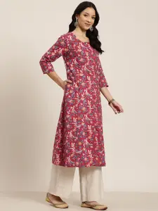 HERE&NOW Floral Printed Pure Cotton Kurta