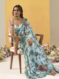 Mitera Floral Sequinned Saree