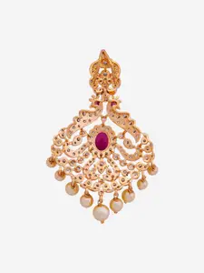 Kushal's Fashion Jewellery Embellished Bridal Gold Plated Jhumkas