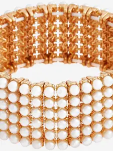 Kushal's Fashion Jewellery Gold-Plated Metal Bangle-Style Bracelet