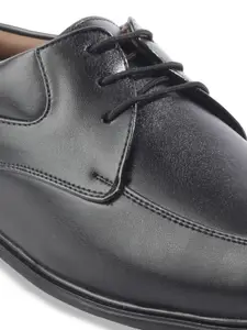 ID Men Round Toe Leather Formal Derbys