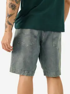 The Souled Store Men Mid-Rise Denim Shorts