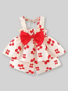 INCLUD Girls Printed Top With Shorts