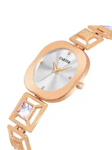 Sandy D Carter Women Dial & Stainless Steel Straps Analogue Watch Sandy D Carter-225-WH