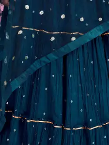 ODETTE Embellished Sequinned Ready to Wear Lehenga & Blouse With Dupatta