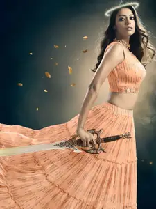 ODETTE Embellished Sequinned Made to Measure Lehenga & Blouse With Dupatta