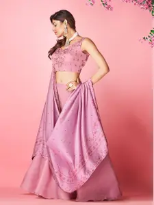 ODETTE Embroidered Made to Measure Lehenga & Blouse With Dupatta