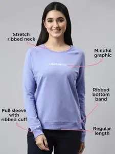 Enamor Women Printed Cotton Basic Sweatshirt