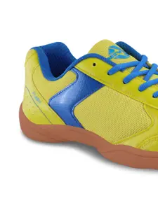 NIVIA Men Yellow Mesh Badminton Non-Marking Shoes