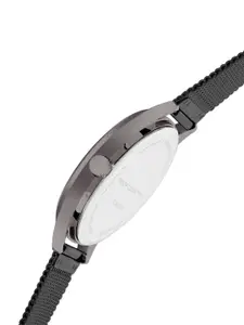 French Connection Men Blue Dial & Grey metal Straps Analogue Chronograph Watch