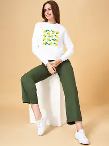 Honey by Pantaloons Women Cotton Printed Sweatshirt