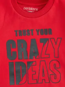 Pantaloons Junior Boys Printed Cotton Sweatshirt