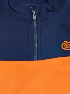 Pantaloons Junior Boys Colourblocked Cotton Sweatshirt