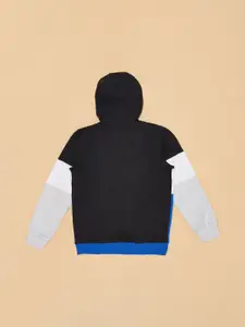Pantaloons Junior Boys Colourblocked Hooded Sweatshirt