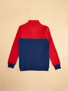 Pantaloons Junior Boys Colourblocked Cotton Sweatshirt
