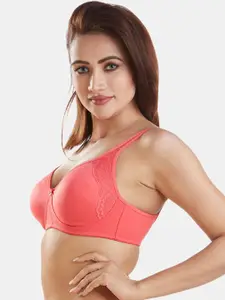 Dazzle Women Coral Medium Coverage Bra