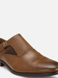 Louis Philippe Men Brown Monk Formal Shoes