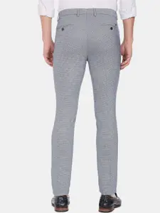 Arrow New York Men Blue Slim Fit Formal Trouser