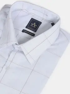 Arrow Men Slim Fit Windowpane Checked Cotton Formal Shirt