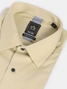Arrow New York Men Slim Fit Solid Cotton Formal Shirt