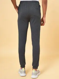 Ajile by Pantaloons Men Grey Melange Solid Slim Fit Cotton Joggers