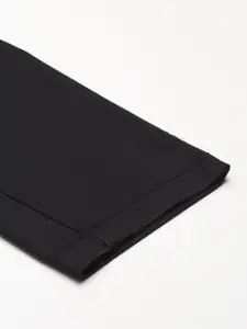 Flying Machine Men Black Comfort Slim Fit Trousers