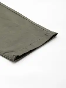 Flying Machine Men Solid Slim Fit Casual Trousers