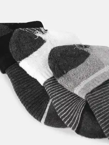 HRX by Hrithik Roshan Men Pack of 3 Patterened Ankle Length Socks
