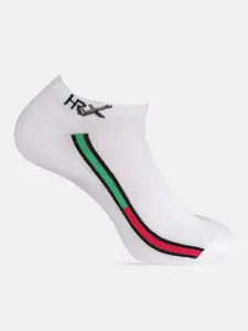 HRX by Hrithik Roshan Men Pack of 3 Striped Ankle Length Socks