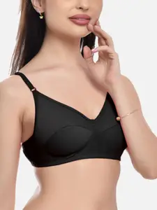 FIMS Black & Maroon Pack Of 2 Solid Bra