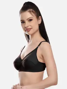 FIMS Black Non Wired Non Padded Full Coverage Everyday Bra