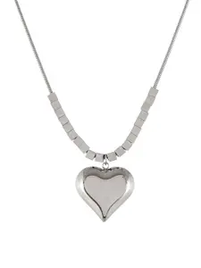AQUASTREET Women Silver Heart Pendant Chain