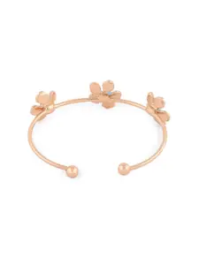 AMI Women Set of 3 Gold-Toned & Blue Enamelled Gold-Plated Wraparound Bracelet