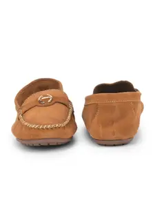 Liberty Women Beige Leather Loafers