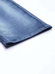 WROGN Men Blue Slim Fit Heavy Fade Stretchable Jeans