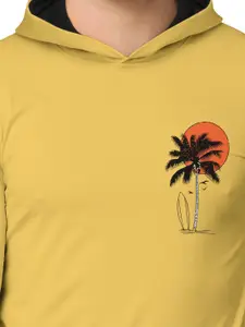 BULLMER Pack of 2 Men Navy Blue Printed Hooded Sweatshirt