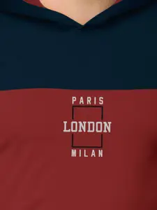 BULLMER Pack Of 2 Men Printed Hooded Cotton Sweatshirt