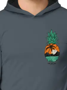 BULLMER Pack Of 2 Men Printed Hooded Cotton Sweatshirt