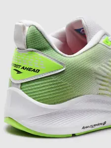 ASIAN Men White Mesh Lace-Ups Running Non-Marking Sports Shoes