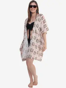Beau Design Women Printed Cover Up Shrug