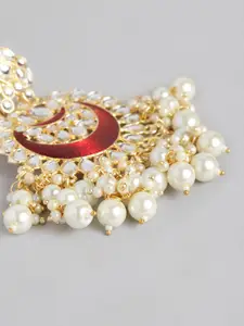 Peora Gold-Plated Crescent Shaped Chandbalis Earrings