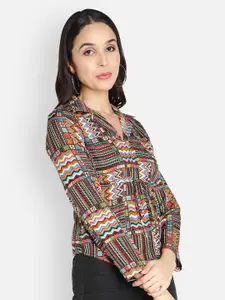 Sipsew Women Red Comfort Printed Casual Shirt