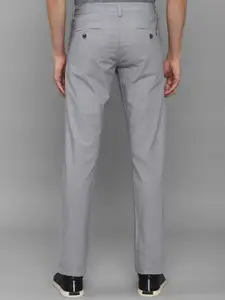 Allen Solly Men Grey Cotton Slim Fit Trousers