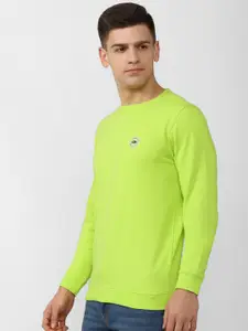 Peter England Casuals Men Lime Green Sweatshirt