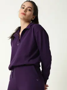 RAREISM Women Purple Sweatshirt