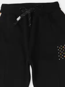 Sweet Dreams Girls Black Solid Lounge Pants